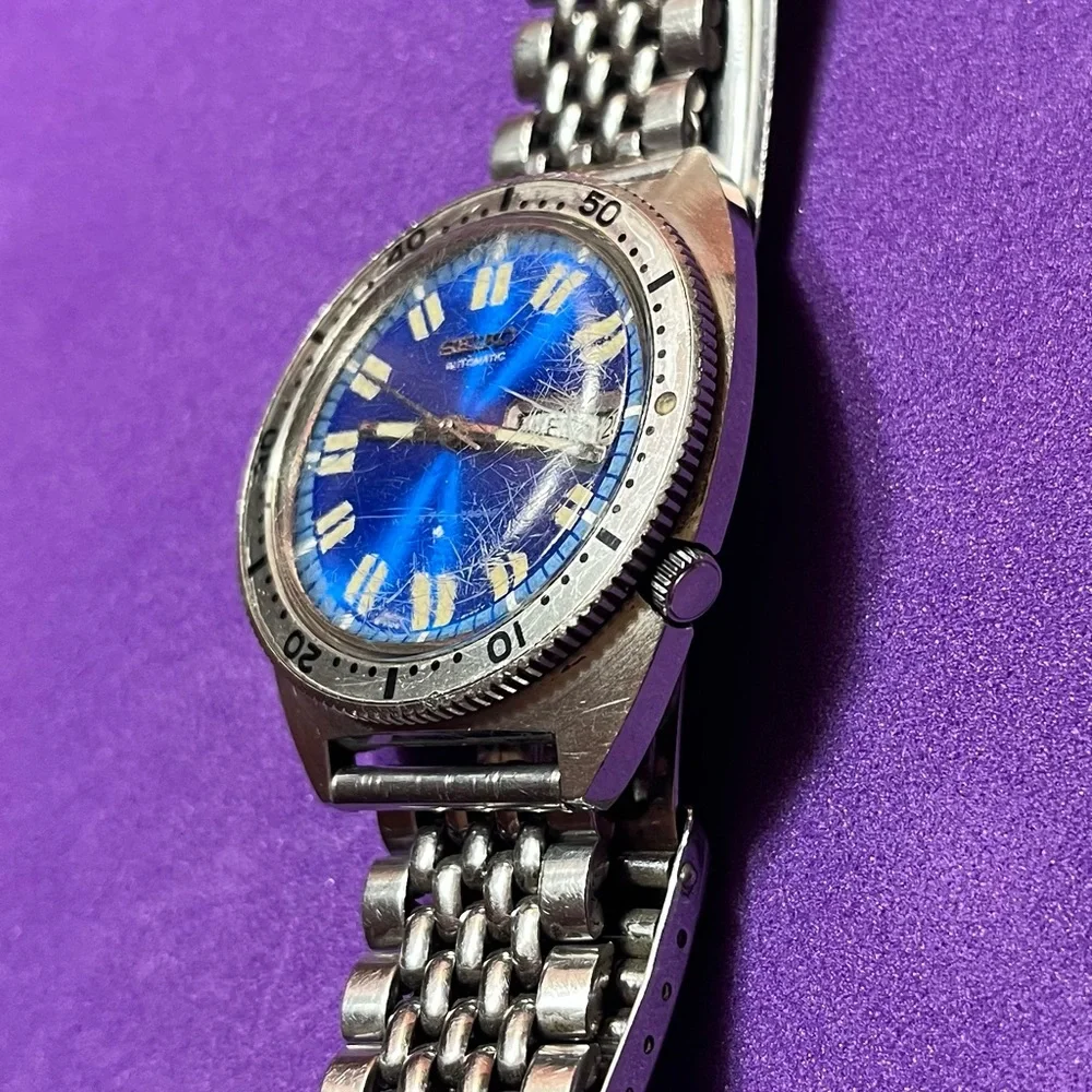 SEIKO 6106-8100 1ST SPORT DIVER Men's Watch Day Date
